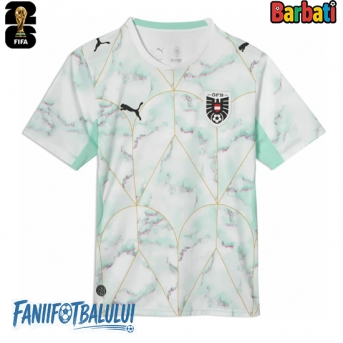 Austria Tricou Fotbal Replică Mondial 2026 Barbati Deplasare